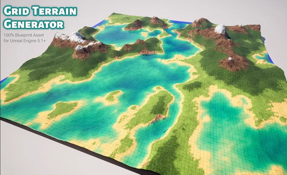 【UE5】网格地形生成器 Grid Terrain Generator