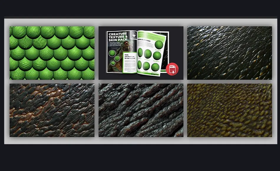 【中文字幕】Zbrush笔刷 – 生物纹理绘制皮肤笔刷 Creature Textures and Skin Brushes 【中文字幕】Zbrush笔刷 – 生物纹理绘制皮肤笔刷 Creature Textures and Skin Brushes