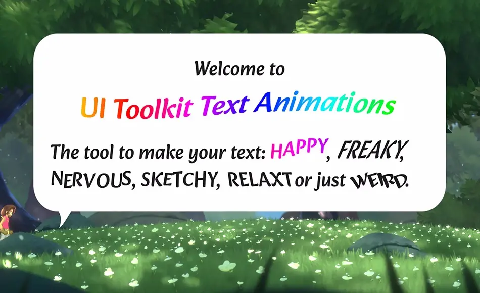 Unity资产 – 文本动画工具包 UI Toolkit Text Animation 1