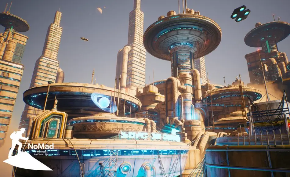 【UE5】科幻摩天大楼 Sci-Fi Skyscrapers Buildings
