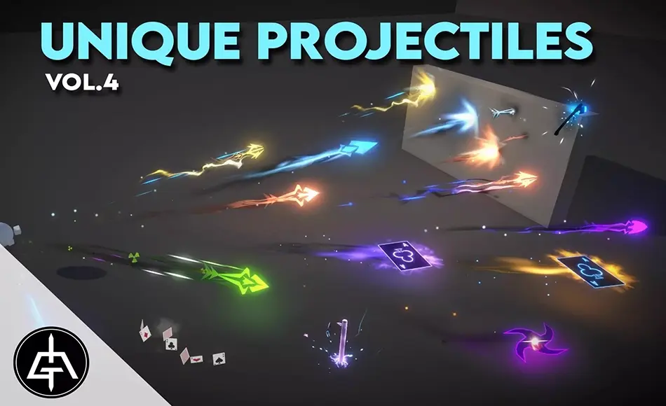 Unity特效 – 子弹发射特效 Unique Projectiles Vol. 4