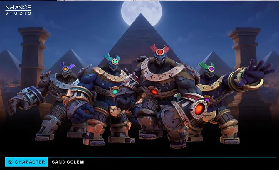 Unity资产 – 风格化的幻想沙魔像 Stylized Fantasy Sand Golem Unity资产 – 风格化的幻想沙魔像 Stylized Fantasy Sand Golem