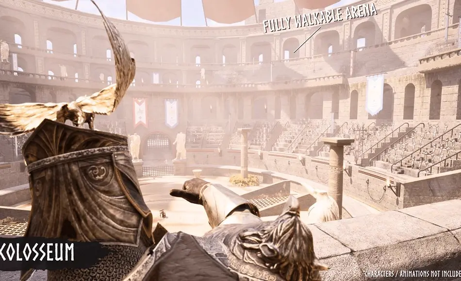 【UE5】模块化角斗场 Modular Gladiator Arena (Gladiator Arena, Arena, Colosseum Arena)