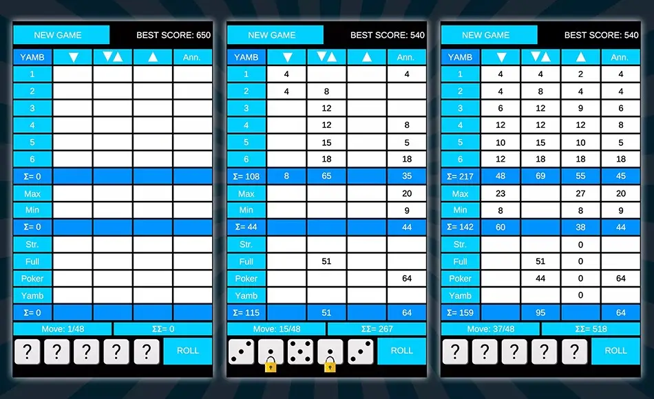 Unity开发 – 骰子益智游戏开发模板 YAMB – good old dice puzzle game