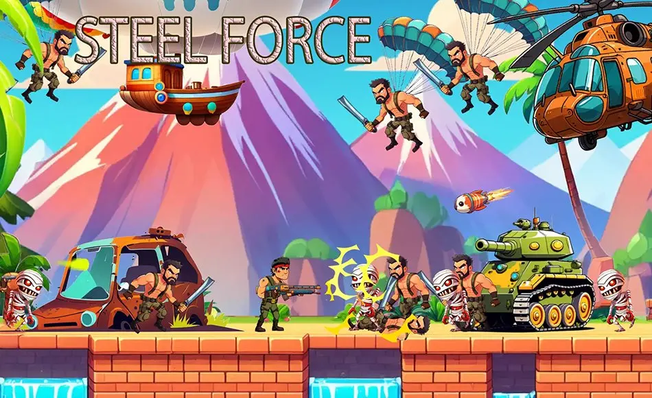 Unity开发 – 射击游戏开发模板 Steel Force – 2D Shooter Game
