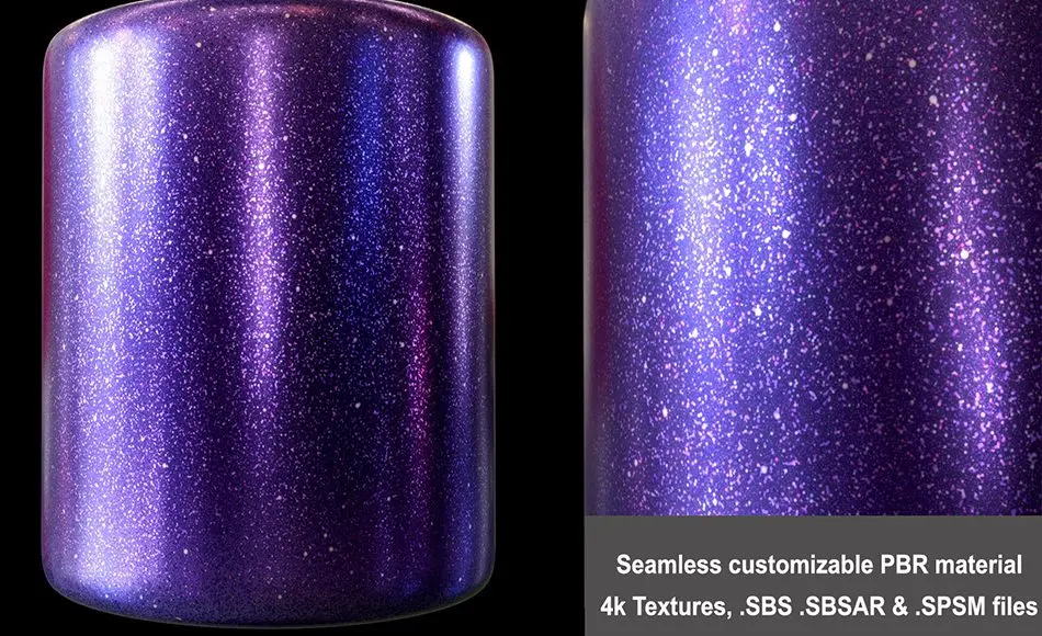 双色底亮漆闪粉亮片物质材质纹理 Two Color Base Flake Paint Lipstick Sparkles Glitter Substance Material and Textures