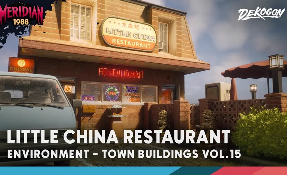【UE5】模块化中国餐馆环境 Meridian 1988: Little China Restaurant – Modular Environment (VOL 15)