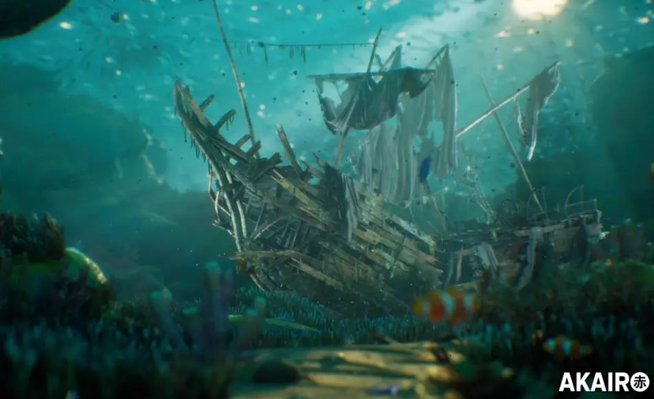 【UE5】沉船环境 Wrecked Ship Environment