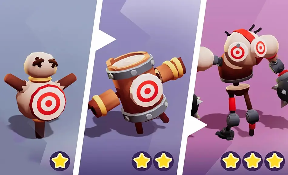 Unity角色 – 目标训练假人 Target Training Dummy Evolution Pack Cute Series