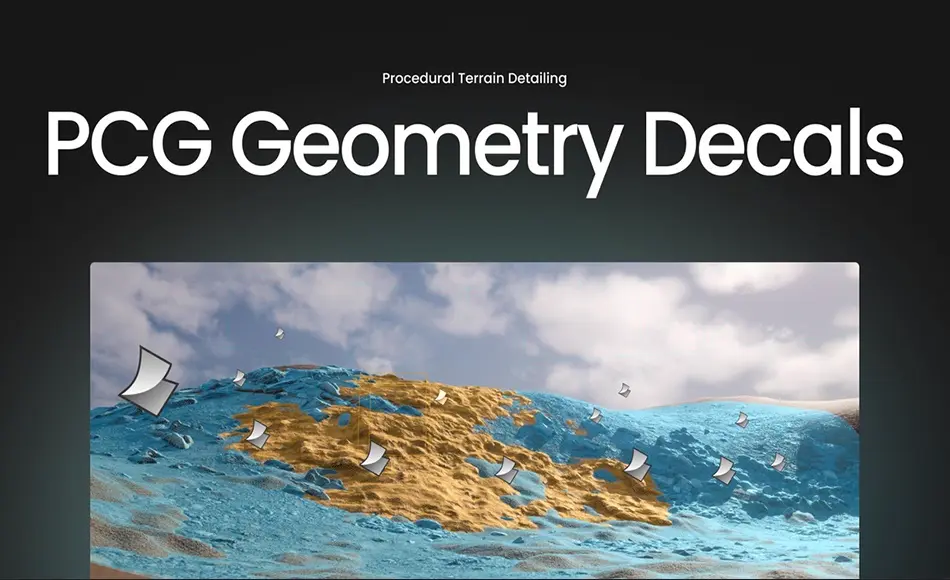 【UE5】几何贴纸 PCG Geometry Decals