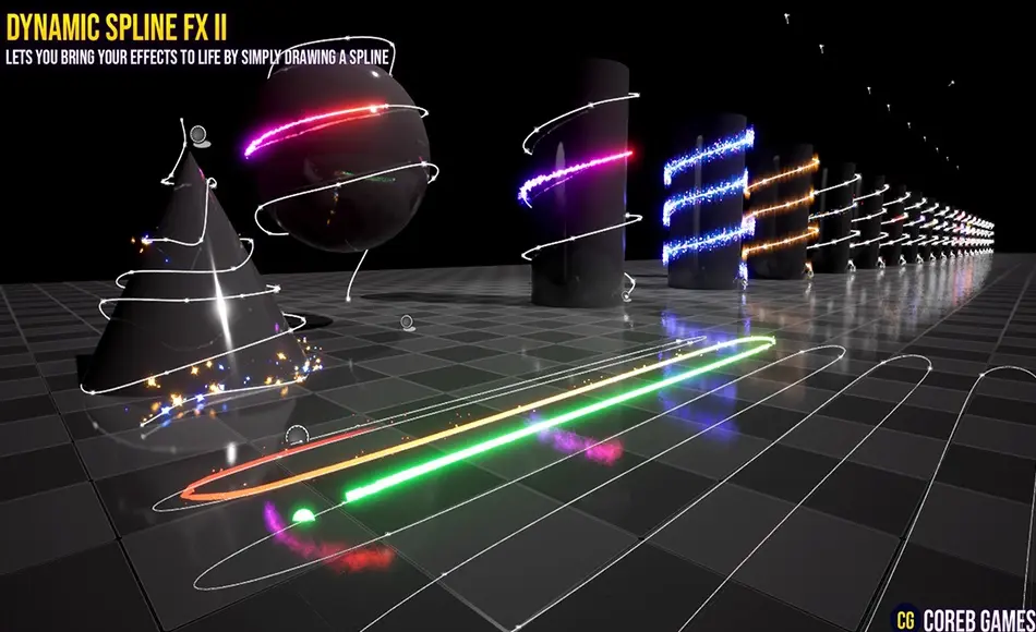【UE5】动态样条线特效 Dynamic Spline FX 2