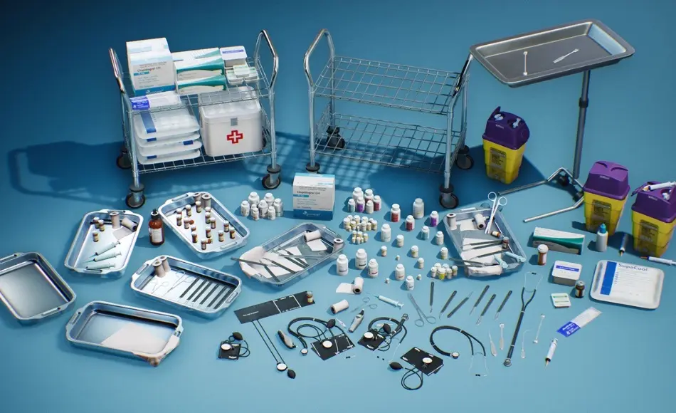 【UE4/5】现代医院道具 Modern Hospital Props VOL.2 【UE4/5】现代医院道具 Modern Hospital Props VOL.2