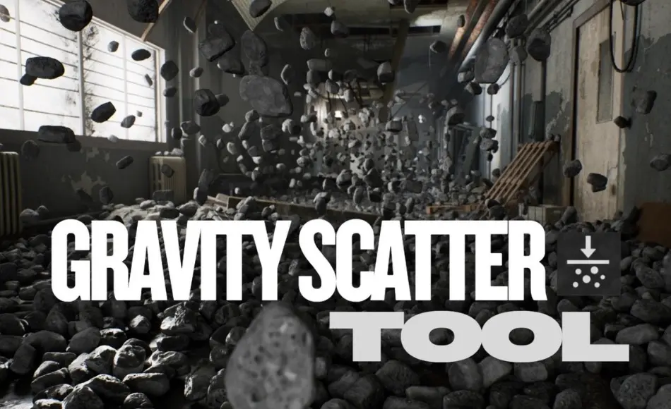 UE5插件 – 重力散射工具 Gravity Scatter Tool
