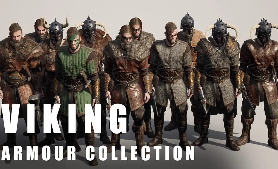 【UE5】维京人类角色 Viking Armour – Metahuman ready