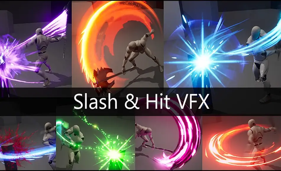 【UE5】击杀视觉特效 Slash and Hit VFX (with SFX)