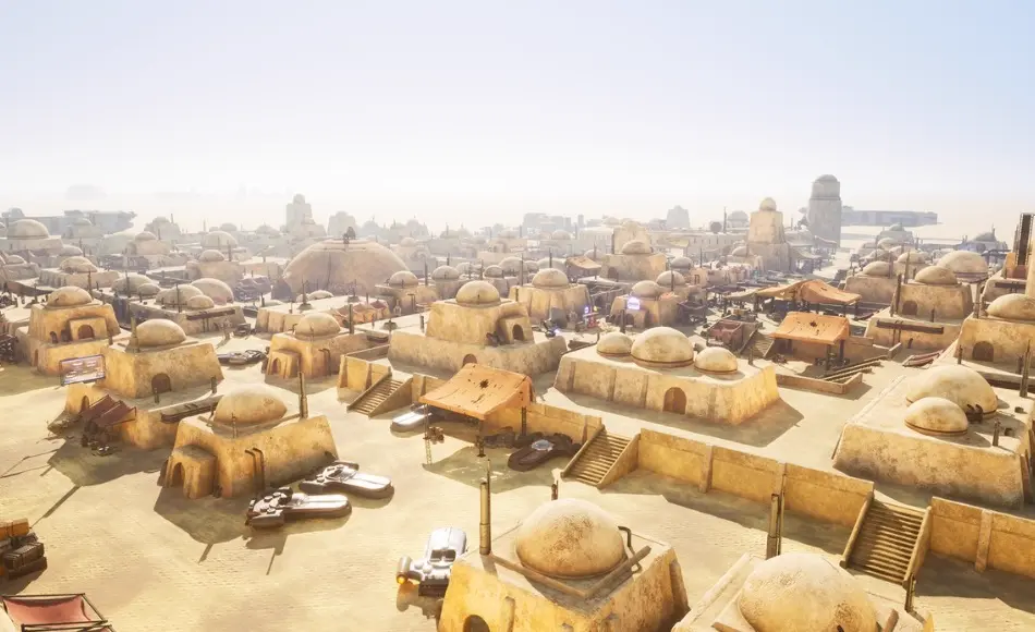 【UE4/5】模块化沙漠城市 Desert Science Fiction City Modular Pack