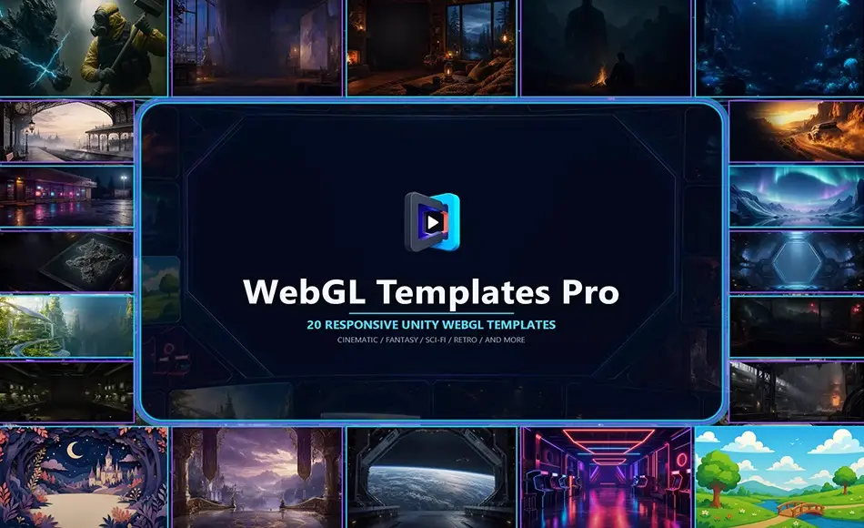 Unity资产 – 屏幕加载界面模板 WebGL Templates Pro