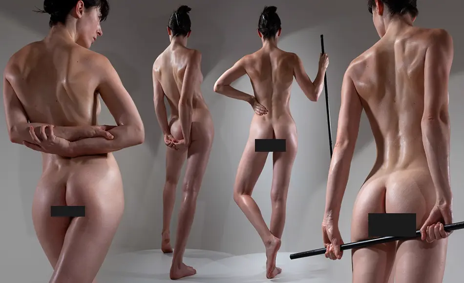 418 张女性背部肌肉解剖参考 Back Anatomy-Female-Reference Photo Package For Artists- 418 JPEGs