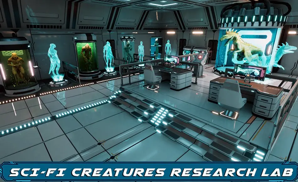 【UE5】科幻生物实验室 Sci-Fi Creatures Research Lab