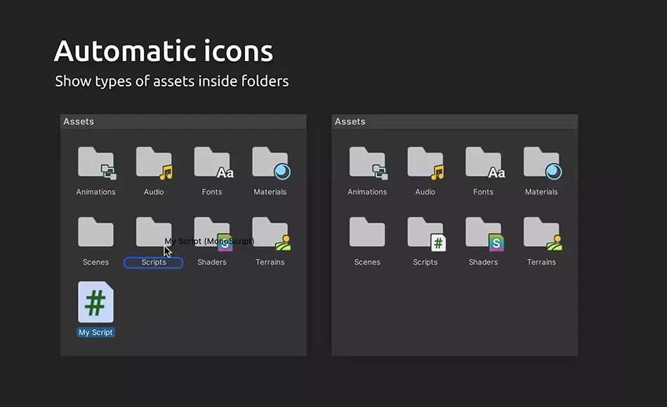 Unity插件 – 虚拟文件夹 vFolders