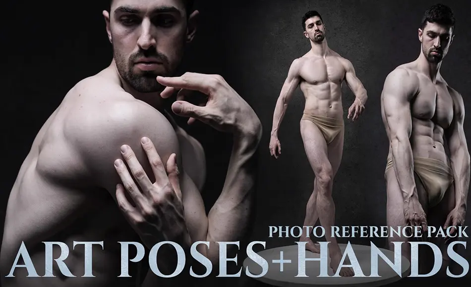 881 张角色手部姿势参考照片包 (An) Art Poses + Hands – Reference Photo Pack For Artists 881 JPEGs noAI