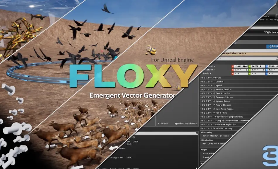 【UE5】群集模拟 Floxy – Flock Anything