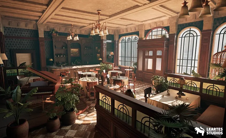【UE5】黄色鹦鹉餐厅环境 Yellow Parrot Restaurant ( Restaurant Cafe Pub Diner Bar Dining Kitchen Parrot )