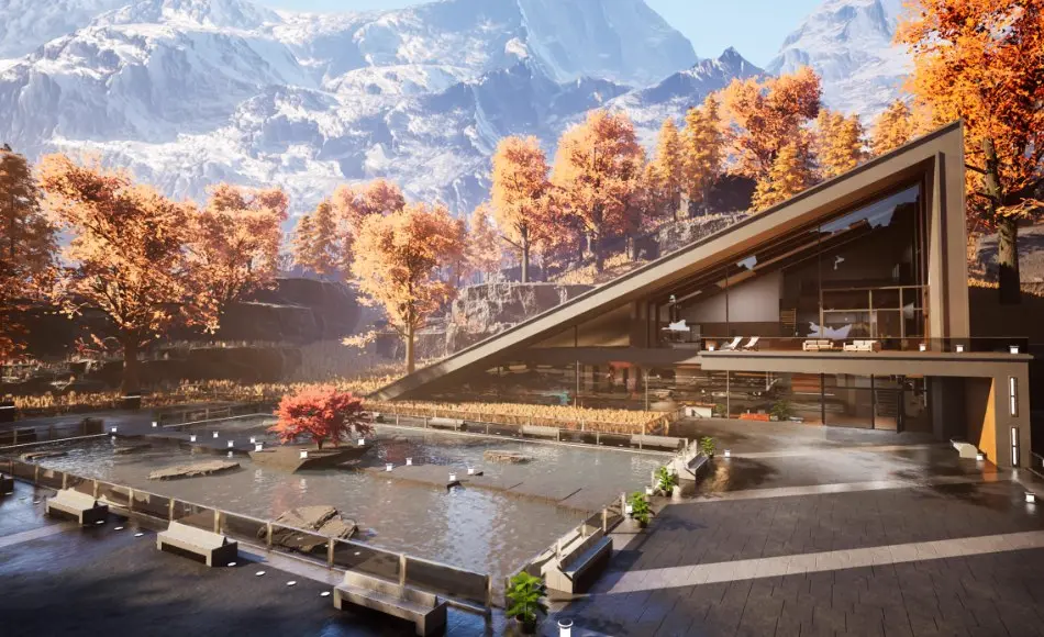 【UE5】阿尔卑斯山别墅 Alpine Mountains Villa