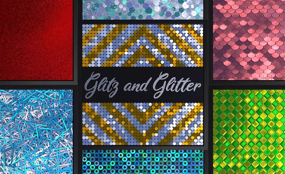 Unity材质 – 墙壁材质 Glitz And Glitter PBR Material