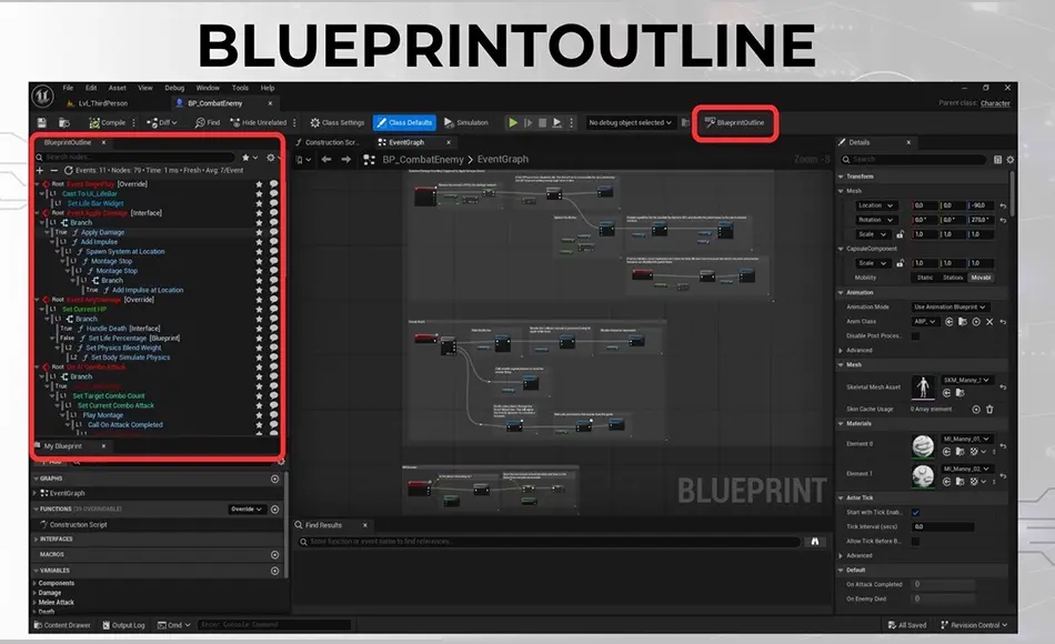 UE5插件 – 蓝图大纲 Blueprint Outline