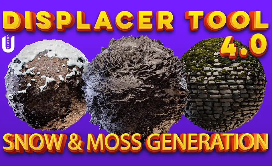 【UE5】苔藓材质 Displacer with Snow & Moss Gen