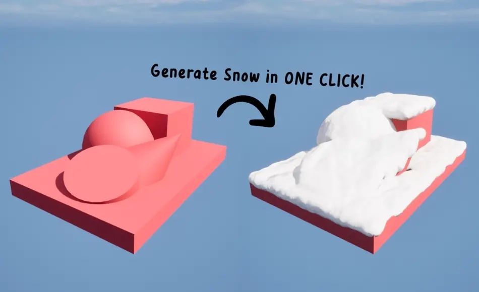 UE5插件 – 雪生成插件 Snow Generator