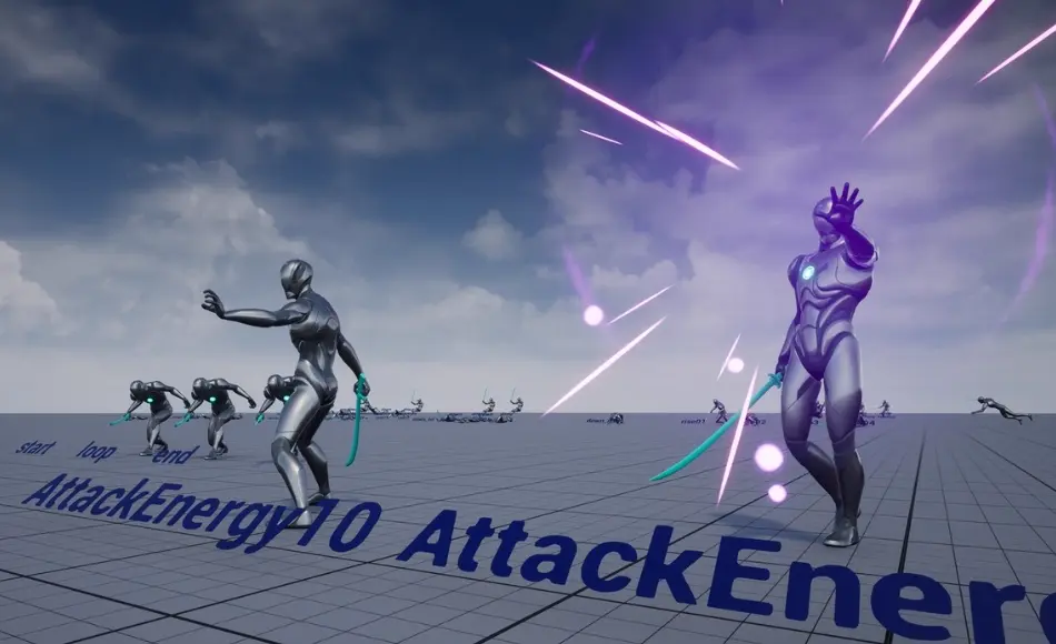 【UE5】魔法骑士动画 Magical-Knight AnimSet