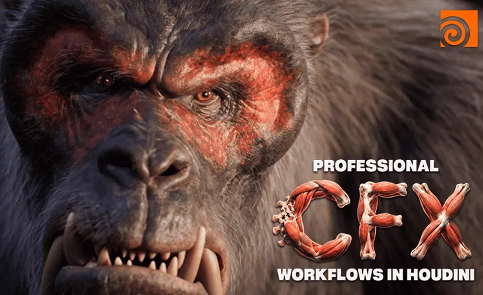 【中文字幕】Houdini教程 – 仿真角色特效模拟流程 Professional CFX Workflows in Houdini