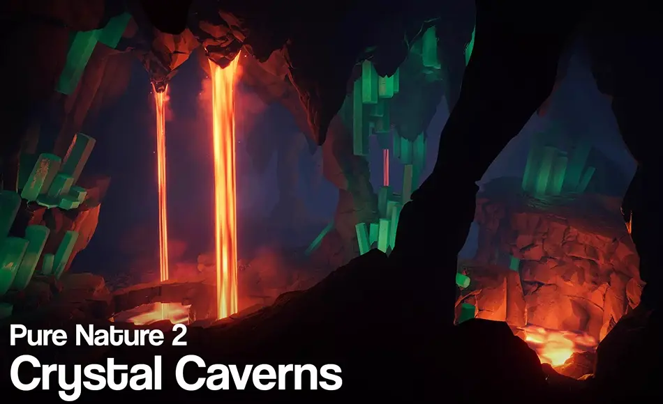 Unity场景 – 风格化水晶洞穴 Pure Nature 2 : Crystal Caverns Unity场景 – 风格化水晶洞穴 Pure Nature 2 : Crystal Caverns