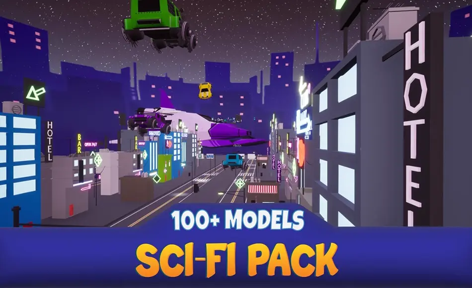 【UE5】未来科幻环境 Sci-Fi Pack: Futuristic Environment
