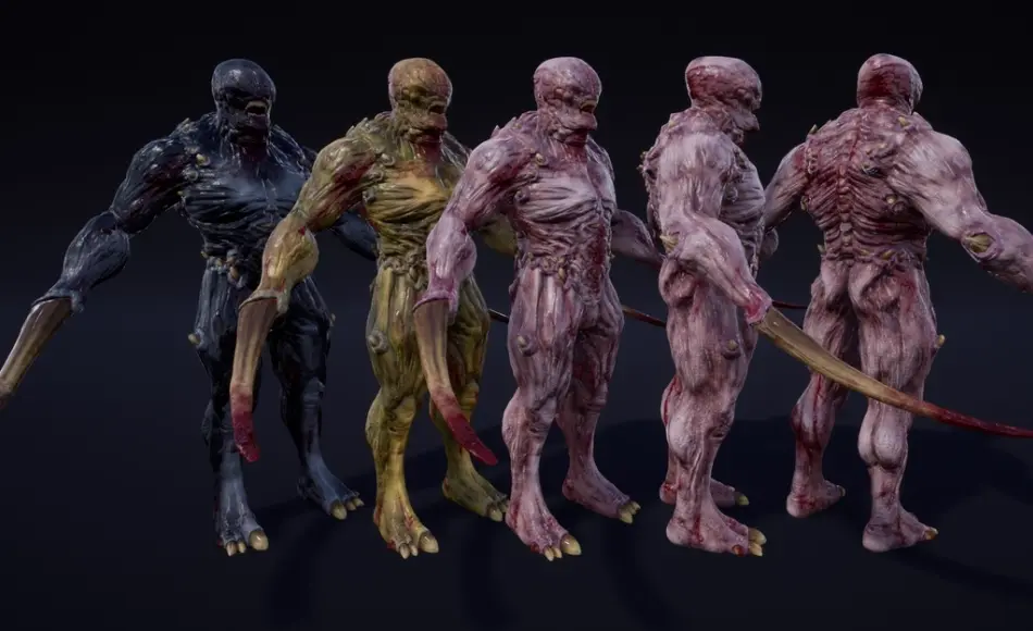 【UE5】科幻生物 Sci-Fi Line With 3 Creatures