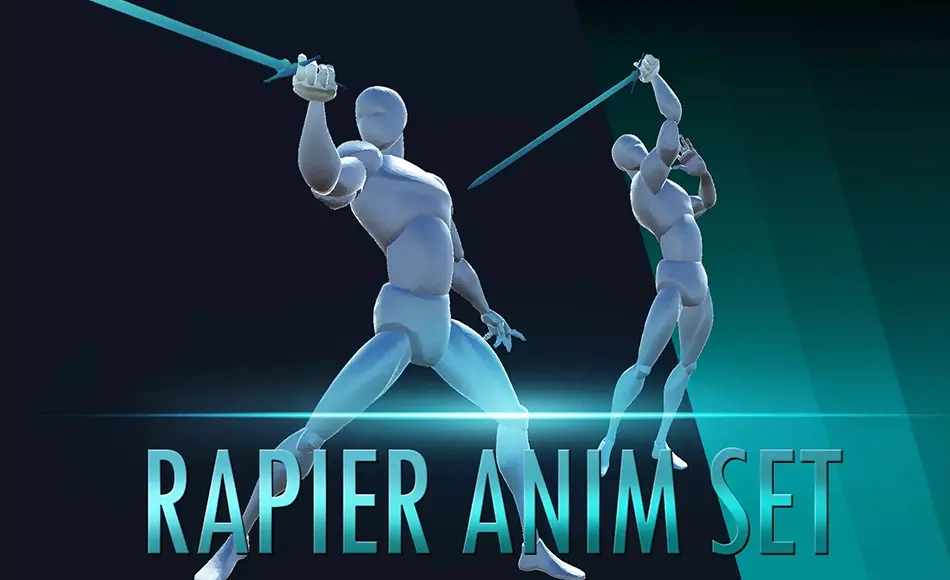 Unity动画 – 舞剑动画 Rapier Anim Set Unity动画 – 舞剑动画 Rapier Anim Set