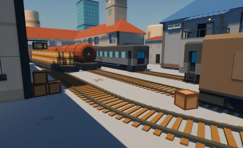 【UE5】风格化游戏地图 Low Poly FPS Map Vol.5 – Shooter Railway Station Map