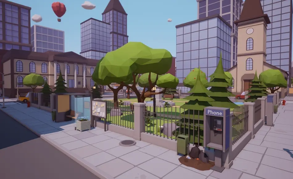 【UE5】风格化大都市 Low Poly Megapolis