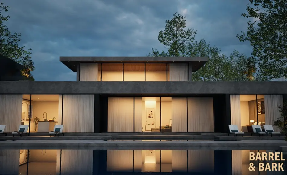 【UE5】现代泳池房 Modern Pool House