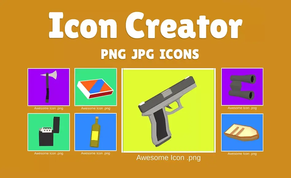 Unity插件 – 图标创建插件 Icon Creator – Generate Fast, Easy & Complete – Icons Generator Unity插件 – 图标创建插件 Icon Creator – Generate Fast, Easy & Complete – Icons Generator