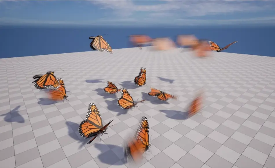 【UE5】写实蝴蝶 Monarch butterfly