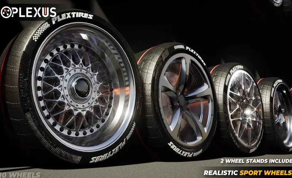 【UE5】逼真车轮 Realistic Sport Wheels 2 – Unreal Engine