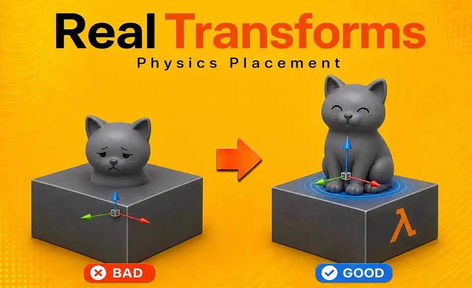 Unity插件 – 物理辅助放置插件 RealTransforms – Physics Placement