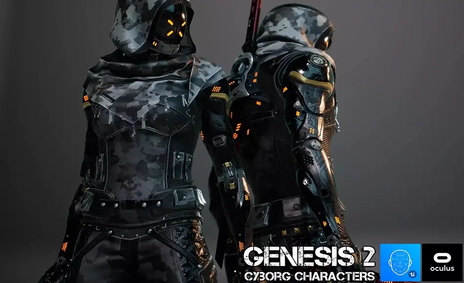 Unity角色 – 机械人角色 G2: Cyborg Characters