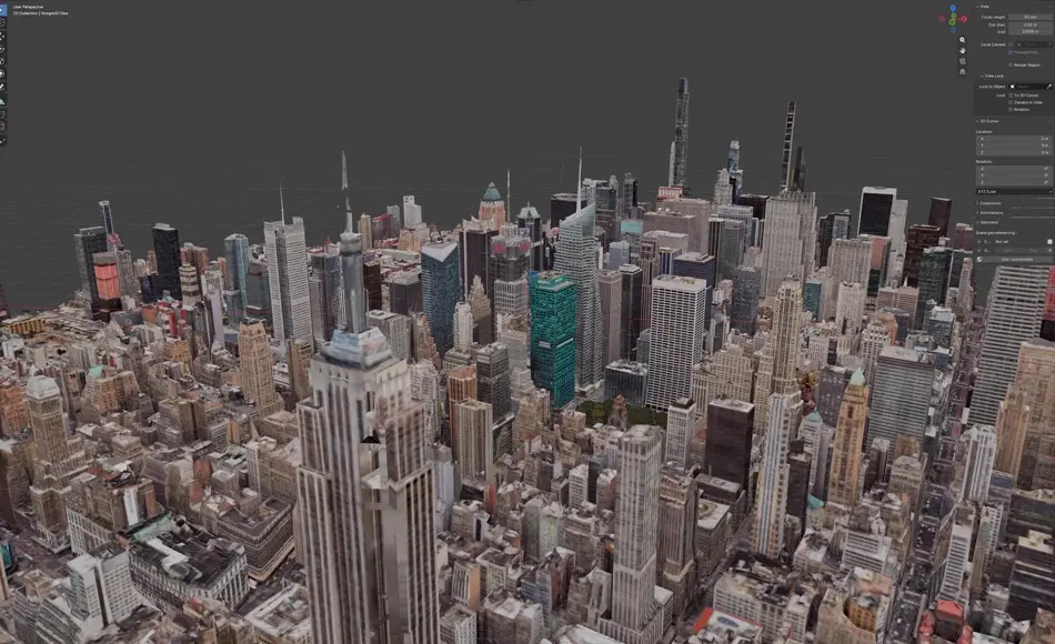 Blender插件 – 地形数据导入插件 Concept Studio OSM — Real City Import for Blender