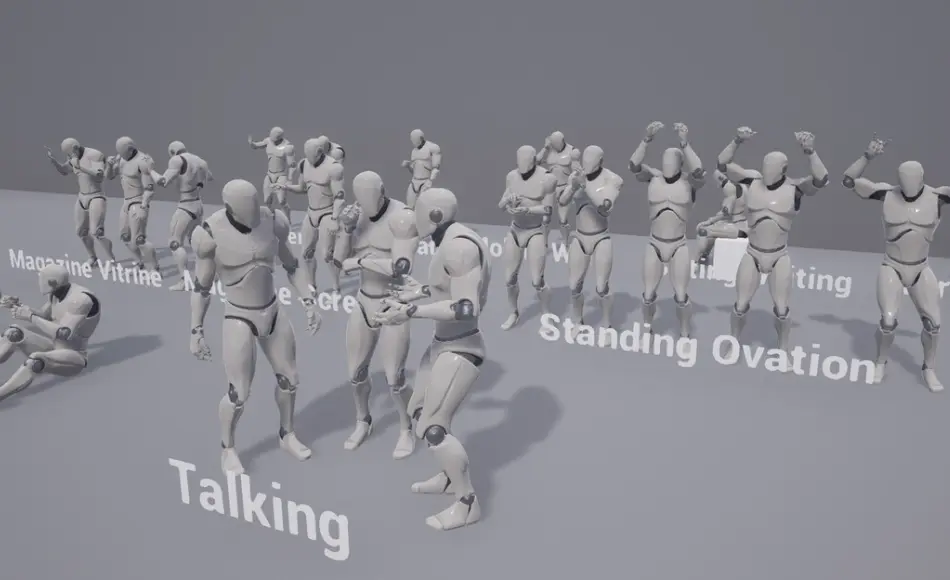 【UE4/5】人物城市动画 City Animation of People – Pack 1 【UE4/5】人物城市动画 City Animation of People – Pack 1