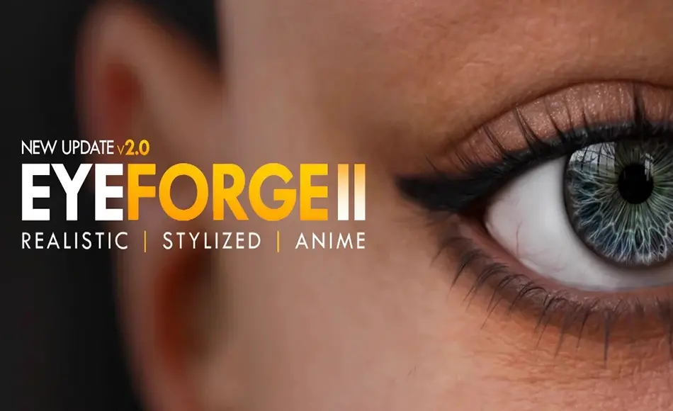 Blender插件 – 眼睛生成器插件 EyeForge 2.0 (Ultimate Eye Generator Addon for Blender)