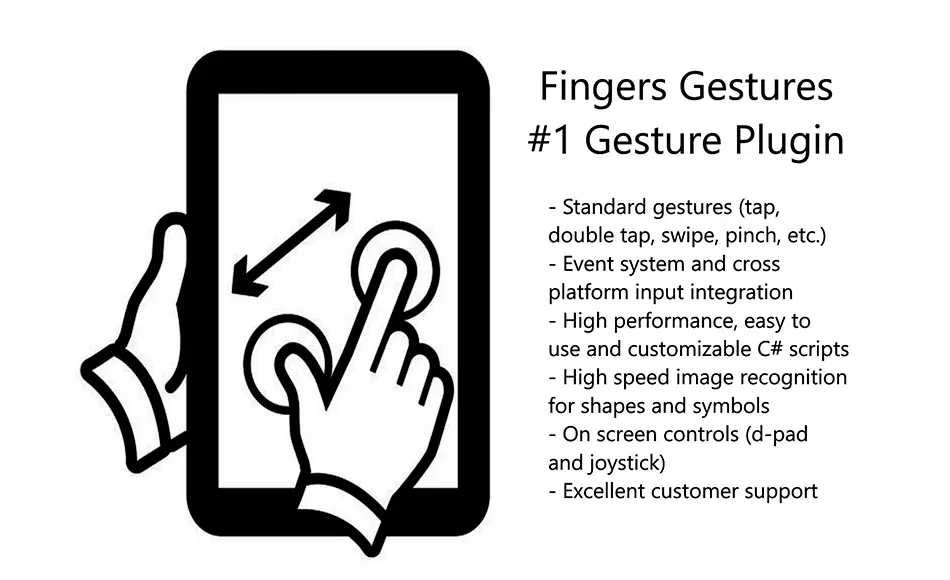 Unity插件 – 手势触摸插件 Fingers – Touch Gestures for Unity Unity插件 – 手势触摸插件 Fingers – Touch Gestures for Unity